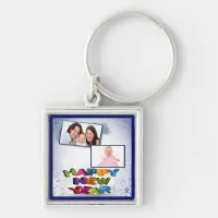 Happy New Year's Add Your Photo Keychain