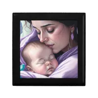 Sentimental Mother and Baby Bond Keepsake Jewelry Gift Box