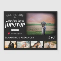 Forever Movie Poster 5 Photo Wedding Save the Date Magnetic Invitation