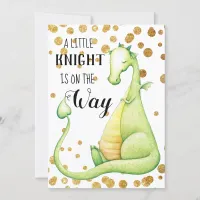 *~* Green Dragon Baby Boy Baby Shower Invitation