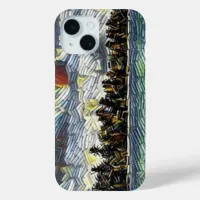 Abstract Caribbean Beach Brick Art iPhone 15 Case