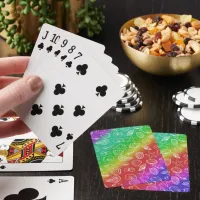 Rainbow Shellfish Pattern Playing Cards