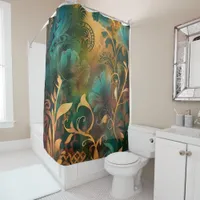 Bohemian Bathroom Retreat: Enchanted Garden Shower Curtain