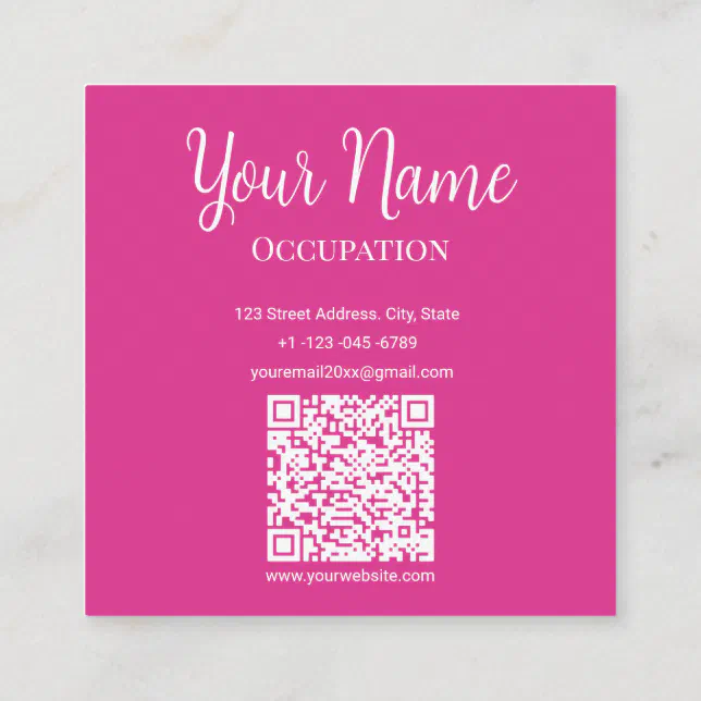 Colored Stones Pink Business Card