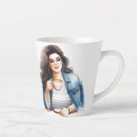 Woman Coffee Lover Gift Latte Mug