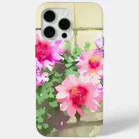 Watercolor Pink Flowers iPhone 15 Pro Max Case