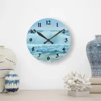 Ocean Wave Crashing Round Clock