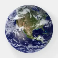 Earth Photography Space View  Paperweight