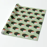 Hawaiian Musubi Food Patterned Birthday Wrapping Paper