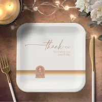 Desert Vibes Wedding Thank You Terra Cotta ID1019 Paper Plates