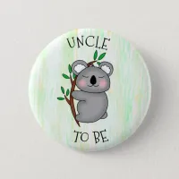 Uncle To Be | Koala themed Baby Shower Button