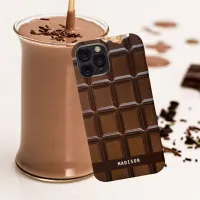 Custom Name Chocolate Candy Bar Chocolate Lover iPhone 15 Pro Max Case