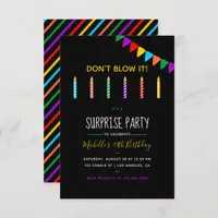 Surprise Birthday Party personalized invitation