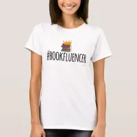 Hashtag Bookinfluencer Reading Fun Design T-Shirt