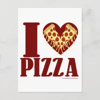 I love Pizza Postcard