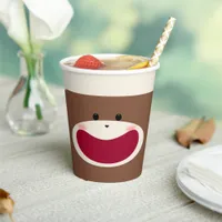 Sock Monkey Smile(Boy)  Paper Cups