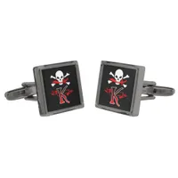 Jolly Roger K Monogram Initial Cufflinks