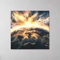 *~*  AP70 Earth World Cosmic Unity Good Canvas Print