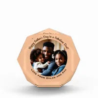 Father's Day Fabulous Dad Custom Photo Stylish Acrylic Award