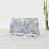 *~* Abstract Lilacs Art TV2 Sympathy Love Light Card