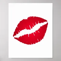 Rich Red Ombre Lipstick Poster