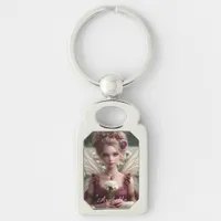 Beautiful January Fairy in Carnations Keychain