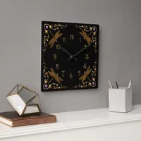 Magical Fairy Tale Fantasy  Square Wall Clock