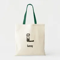 Tote Bag - Cat Letter L with Name 