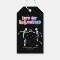 Skull Neon Halloween Halloweird Dancing Skeletons Gift Tags