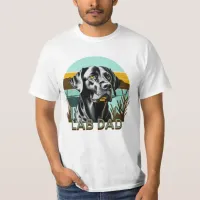 Black Labrador Retriever | Lab Dad T-Shirt