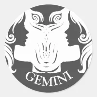 Gemini Twins Zodiac Horoscope Sign Stickers