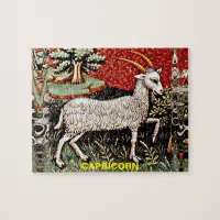 Capricorn the Goat Zodiac Sign Birthday Party Jigsaw Puzzle