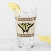 Southwestern Yellow Swallowtail Butterfly Glass