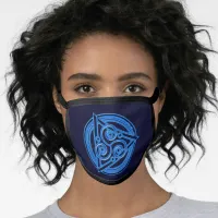 Azure Symphony: The Electric Triad Face Mask