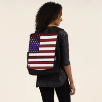 Modern Embossed American Flag Backpack