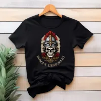 Skull with a Roman Legionary Helmet T-Shirt