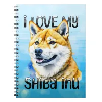 I Love My Shiba Inu | Dog Owner  Notebook