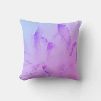 *~* New Age Abstract Modern Watercolor Crystals Throw Pillow