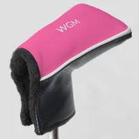 Personalized Hot Pink Putter Golf Head Cover