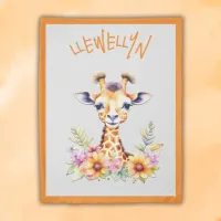 Monogrammed Baby Giraffe |