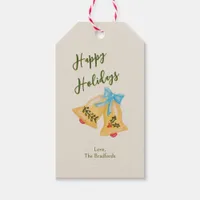 Fun Christmas Bell Whimsical Traditional Nostalgic Gift Tags