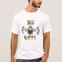 Bee Happy | Vintage Colors Honey Bee T-Shirt