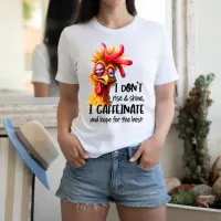 Quirky Rooster With Comical Expression T-Shirt