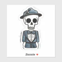 Skeleton Boy Scout Sticker