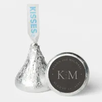 Chic Neutrals Wedding Initials Charcoal ID1020 Hershey&#174;'s Kisses&#174;