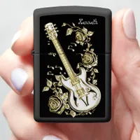 Electric Guitar Sparks Musical Vibes Zippo Lighter