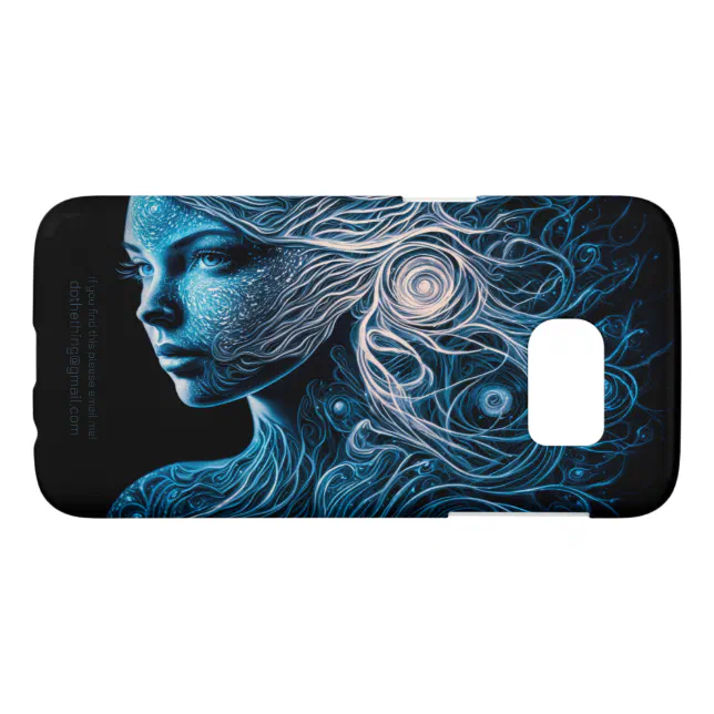 Lady in Spirals of Light Digital Samsung Galaxy S7 Case