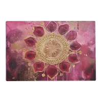 *~* Artsy AP2 PURPLE Mandala laminated placemat