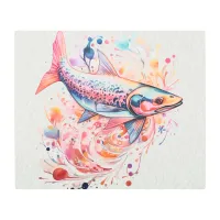 *~* SC5 Fantasy SHARK Rainbow Power Animal  Metal Print