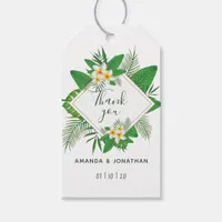 Watercolor Hawaiian Aloha Luau Wedding Guest Favor Gift Tags